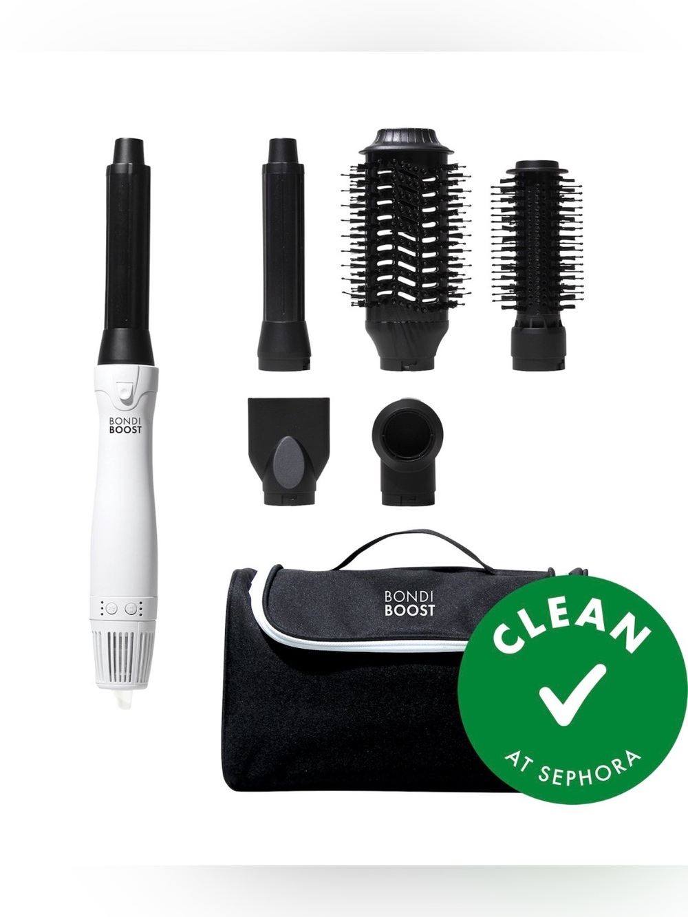 BondiBoost Everlast Airstyler Ceramic Multi-Use Dryer & Styler — White and Black